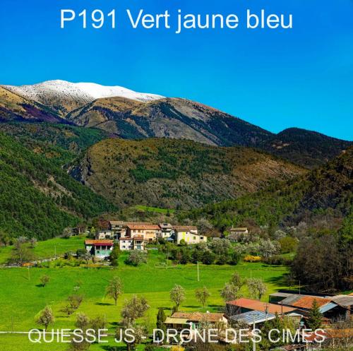 P191 Vert jaune bleu