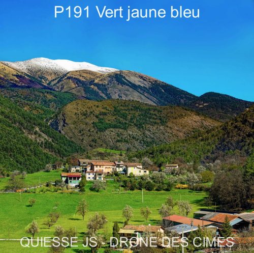 P191 Vert jaune bleu